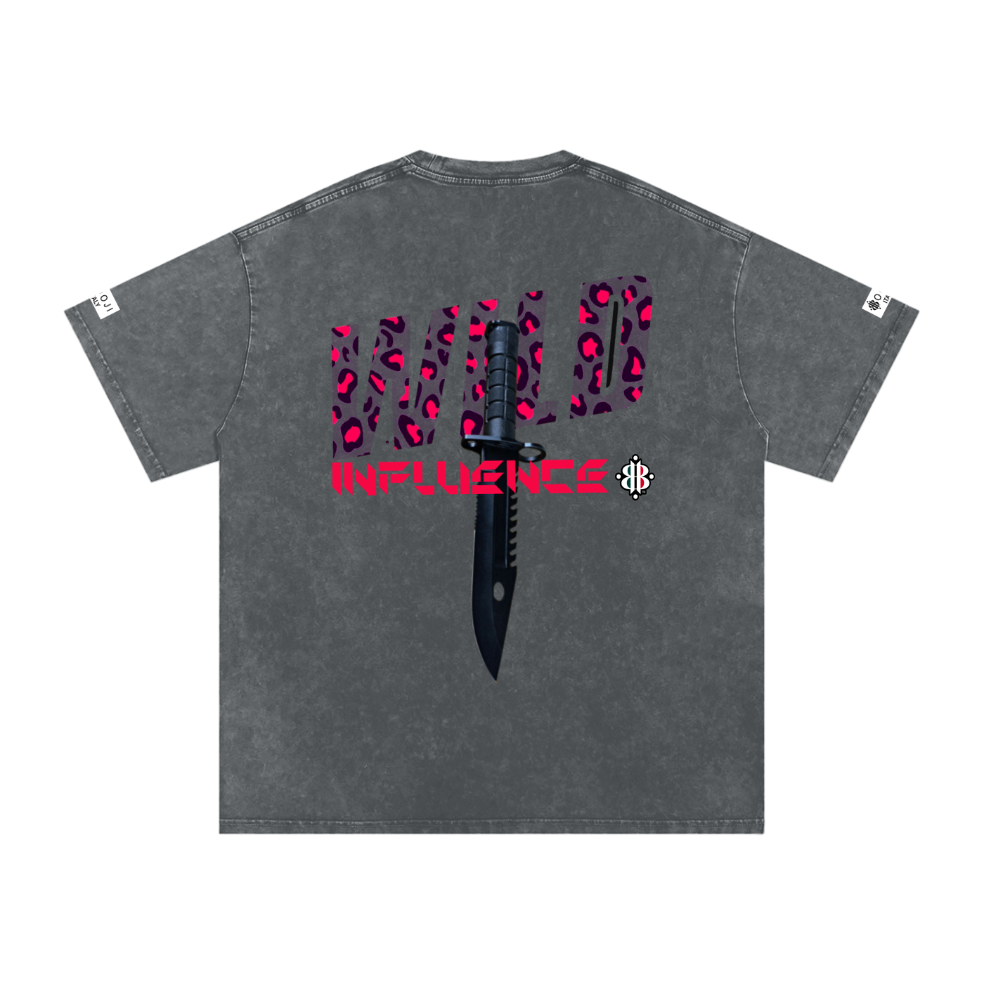 BOOJI ITALY WILD INFLUENCE KNIFE SNOW WASHED T-SHIRT