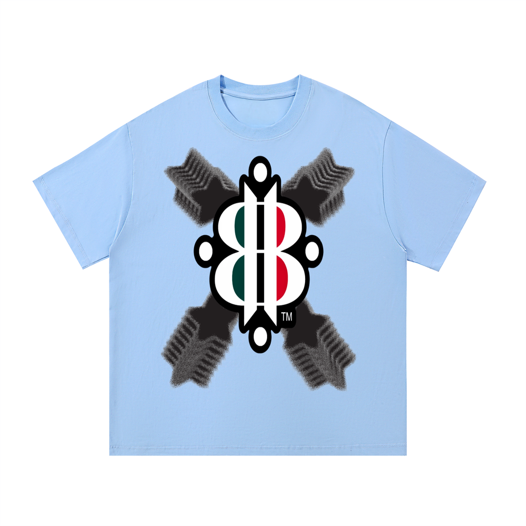 BOOJI ITALY STARS LOGO MULTIPLIED COTTON T-SHIRT