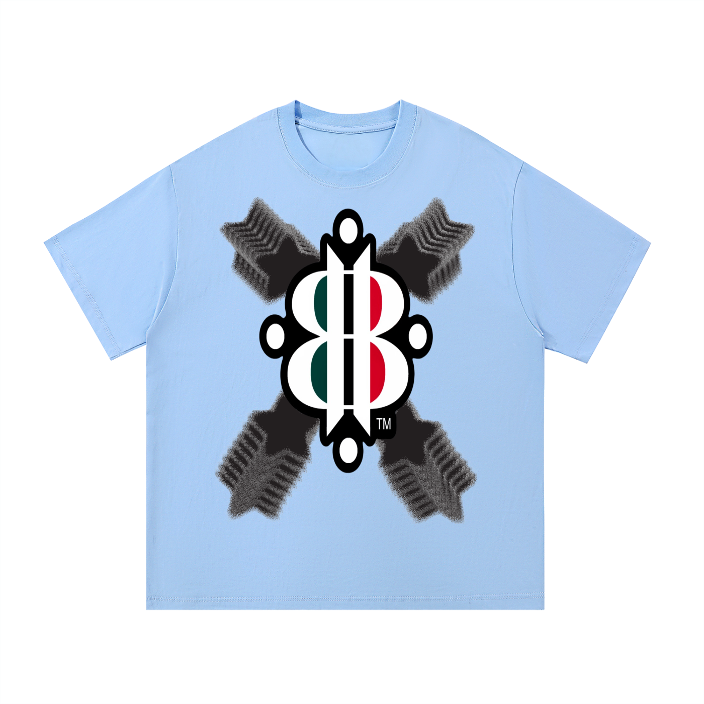 BOOJI ITALY STARS LOGO MULTIPLIED COTTON T-SHIRT