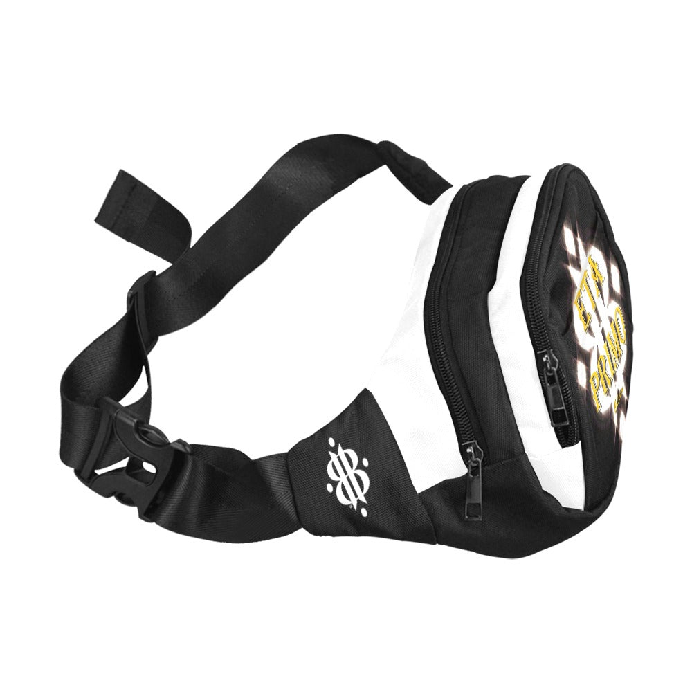 BOOJI ITALY ETA PRIMO COLLECTION BLACK NLON CANVAS WAIST BAG