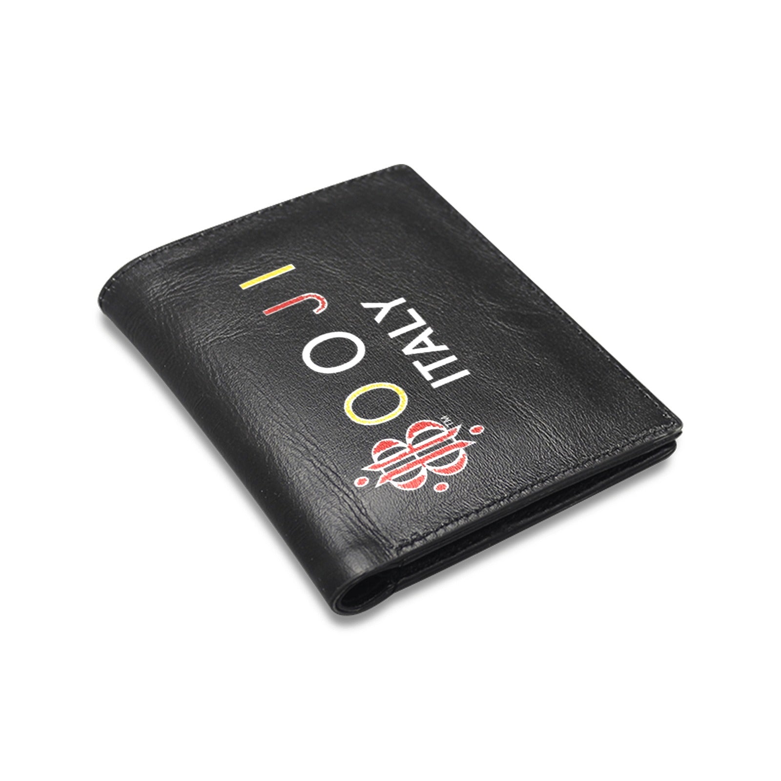 BOOJI ITALY ESCI'S COLLECTION LOGO MEN'S LEATHER WALLET