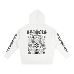 BOOJI ITALY SYMBOLS COLLECTION WHITE COTTON HOODIE