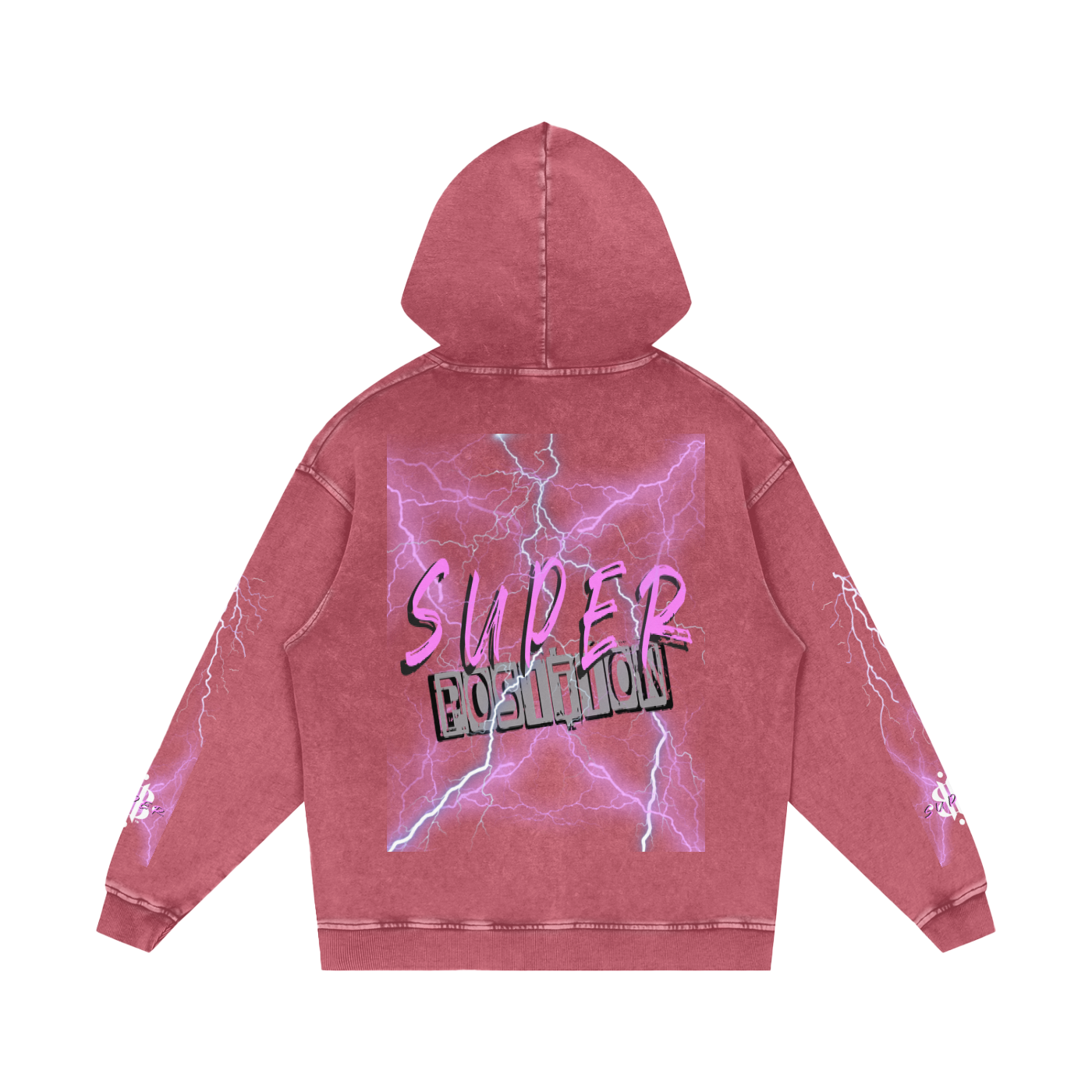 BOOJIITALY "SUPER POSITION' SNOW WASHED HOODIE