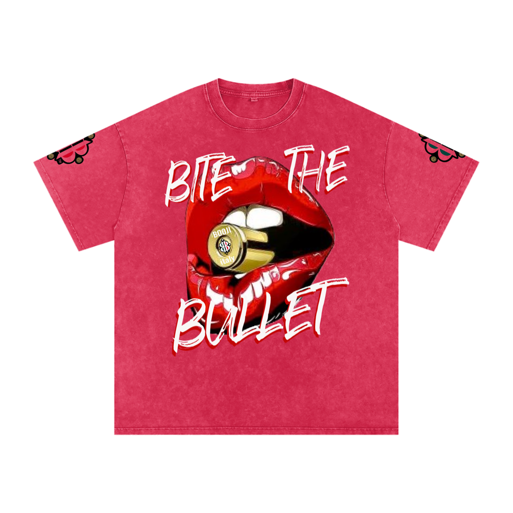 BOOJI ITALY "BITE THE BULLET" SNOW WASHED T-SHIRT