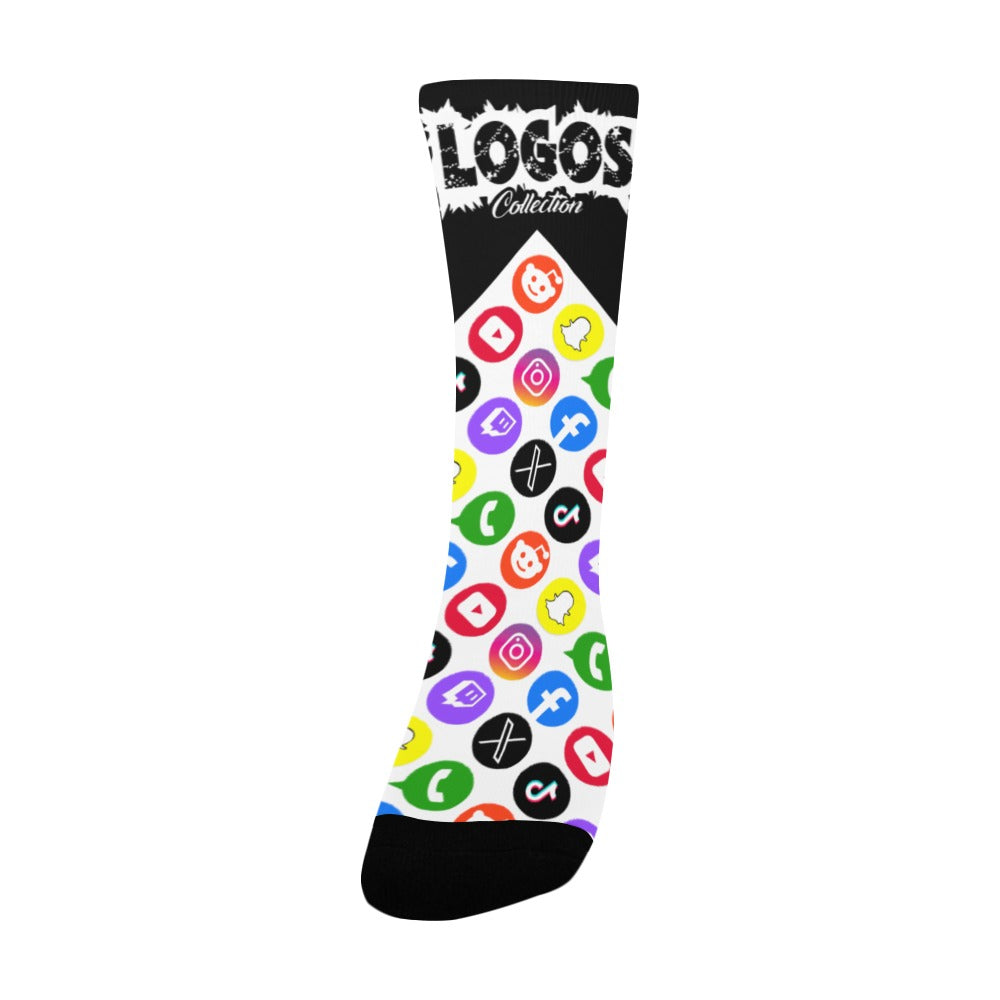 BOOJI ITALY LOGOS COLLECTION WOMEN'S BLACK SOCKS