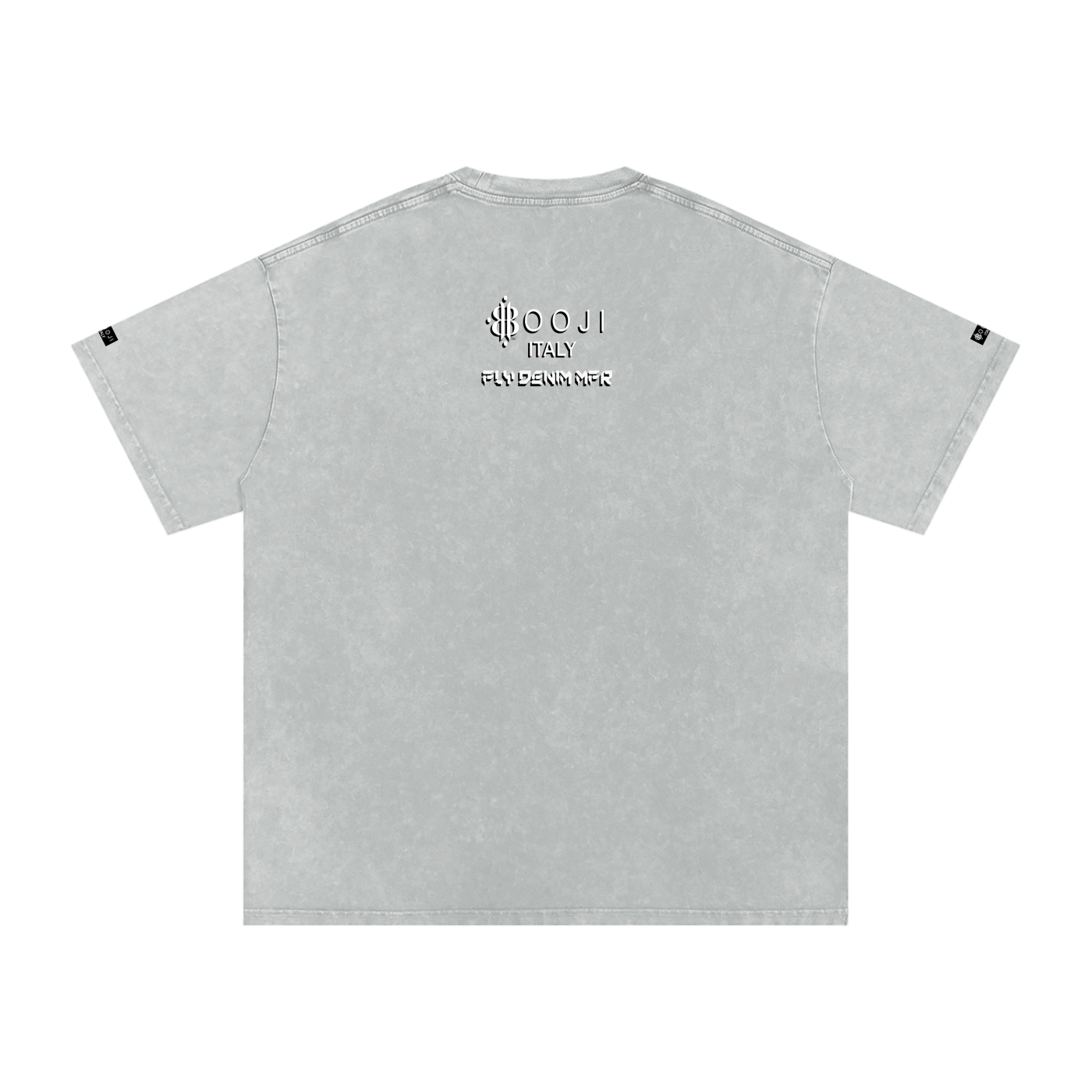 BOOJI ITALY "FLY DENIM MFR." SNOW WASHED T-SHIRT
