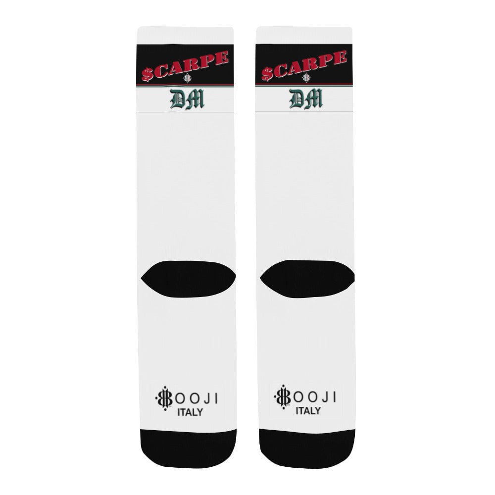 BOOJI ITALY SCARPE DM COLLECTION MEN'S WHITE TUBE SOCKS