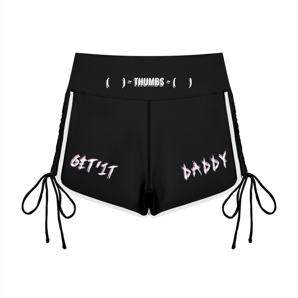 BOOJI ITALY BADDY COLLECTION WOMEN'S HIGH WAISTED SIDE BOW STRING SHORTS