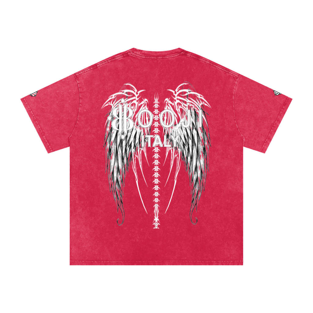 BOOJI ITALY "FLY DENIM MFR." SNOW WASHED T-SHIRT