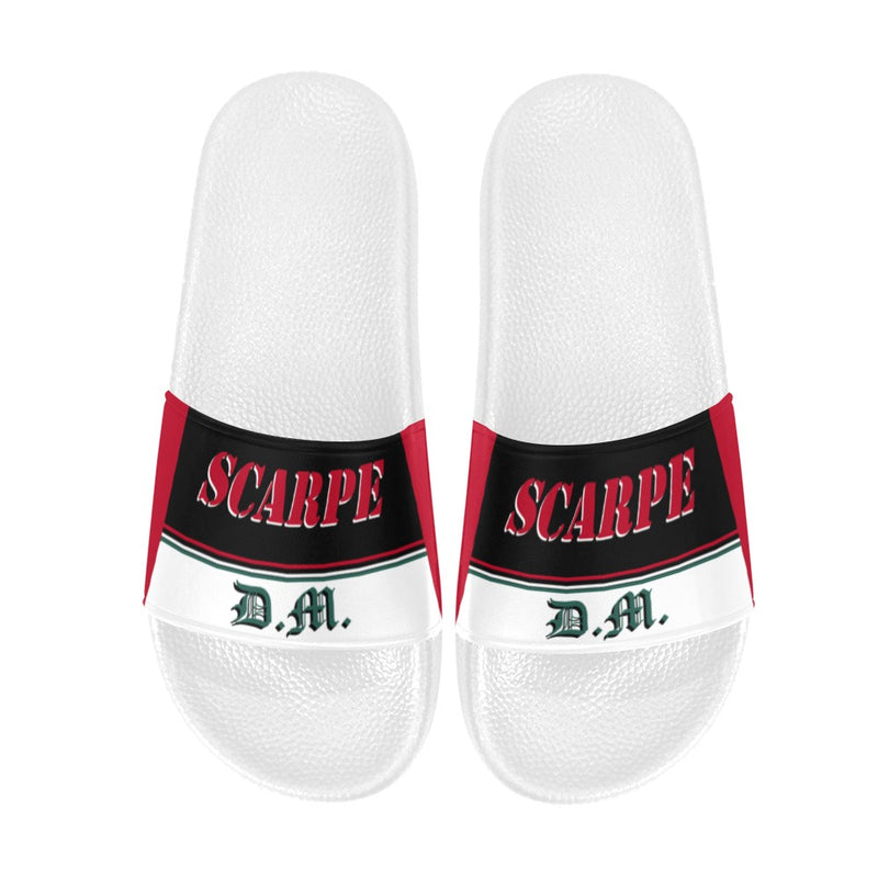 BOOJI ITALY SCARPE DM COLLECTION MEN'S WHITE SOLE SLIDES