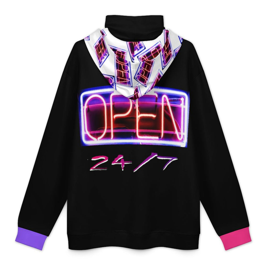 BOOJI ITALY "OPEN SIGN" SMOOTH HOODIE w/ MASK