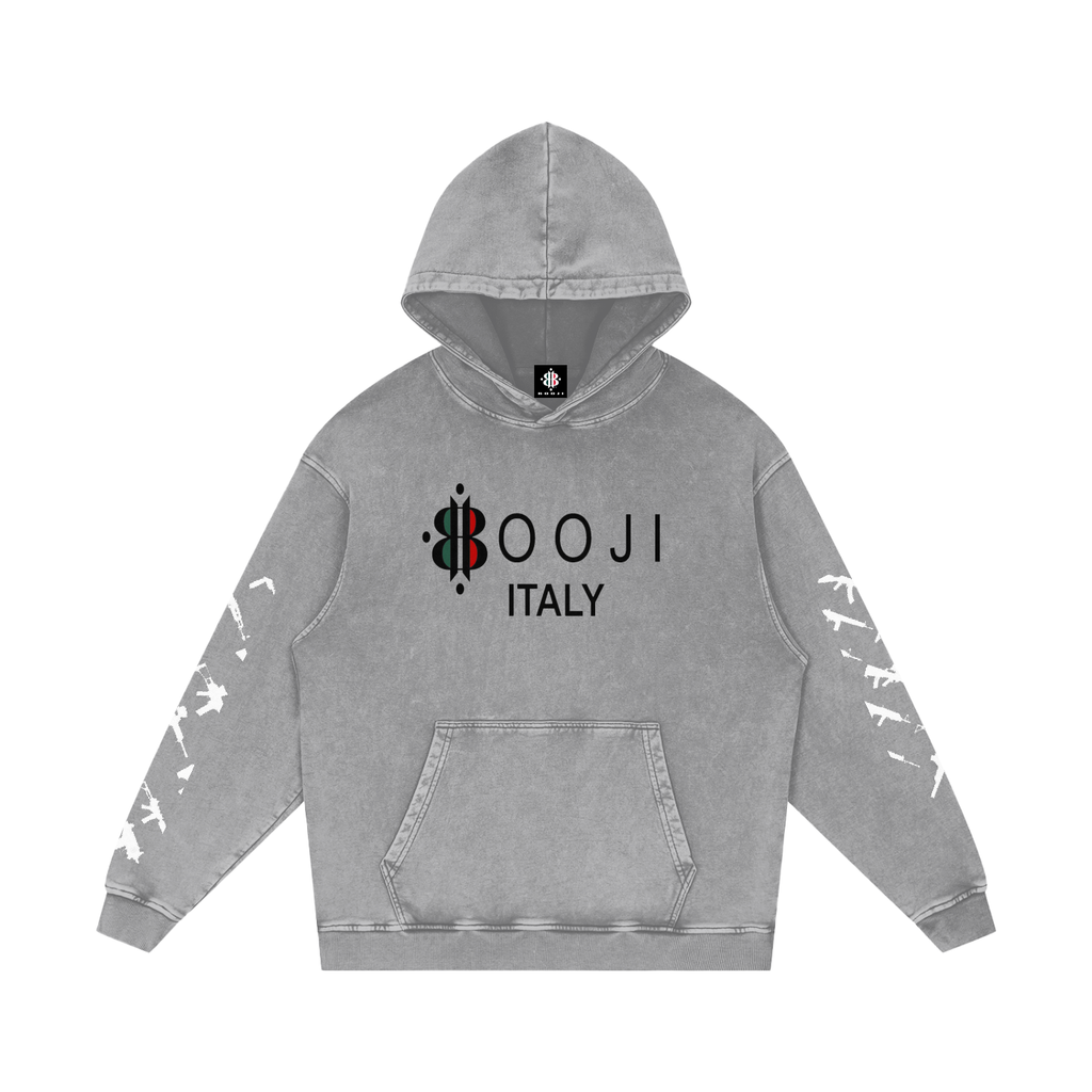 BOOJI ITALY CLICK BANG COLLECTION SNOW WASHED HOODIE