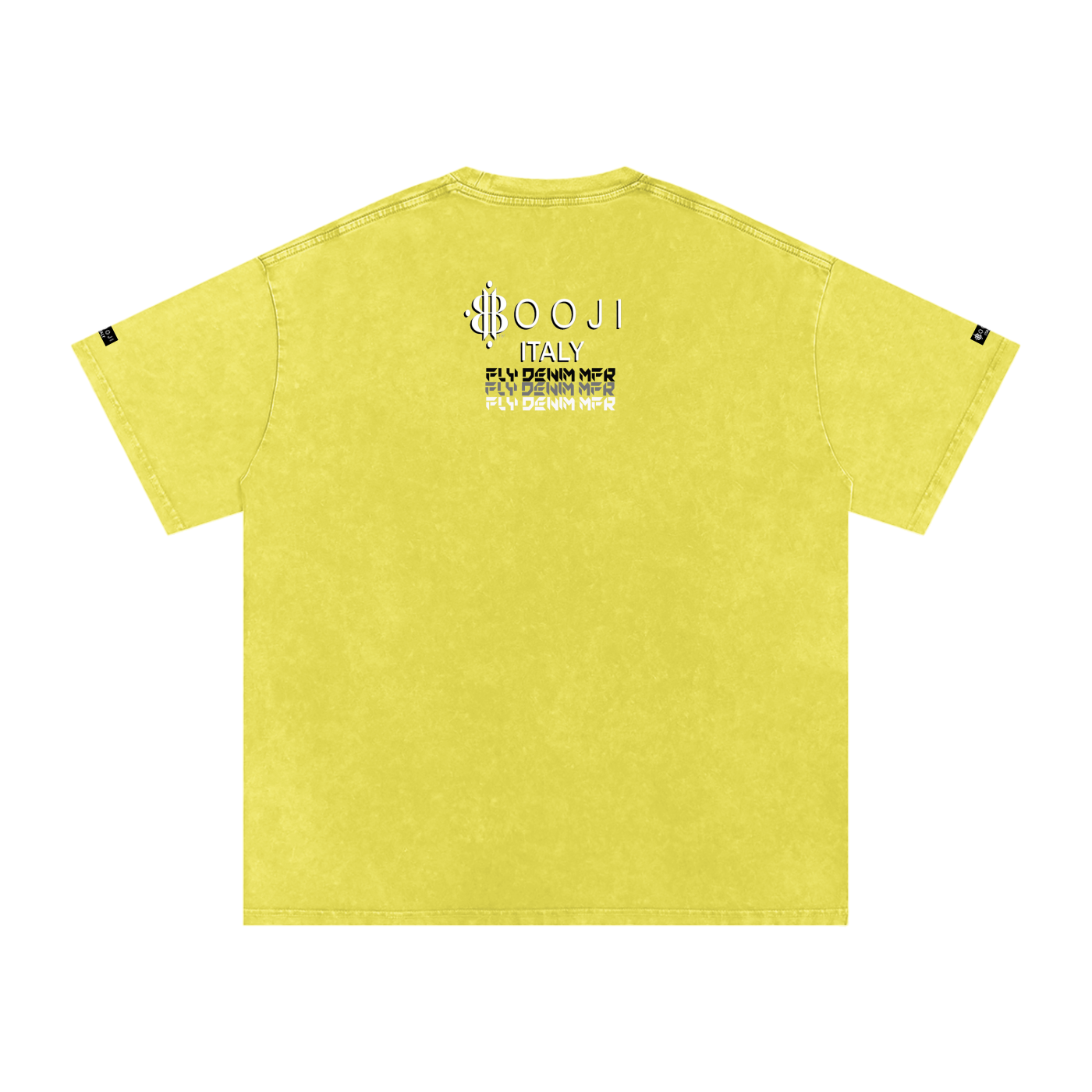 BOOJI ITALY "FLY DENIM MFR." SNOW WASHED T-SHIRT