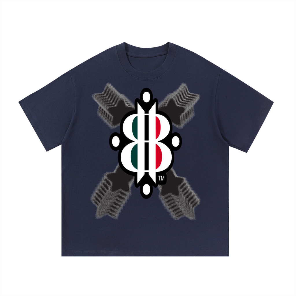 BOOJI ITALY STARS LOGO MULTIPLIED COTTON T-SHIRT