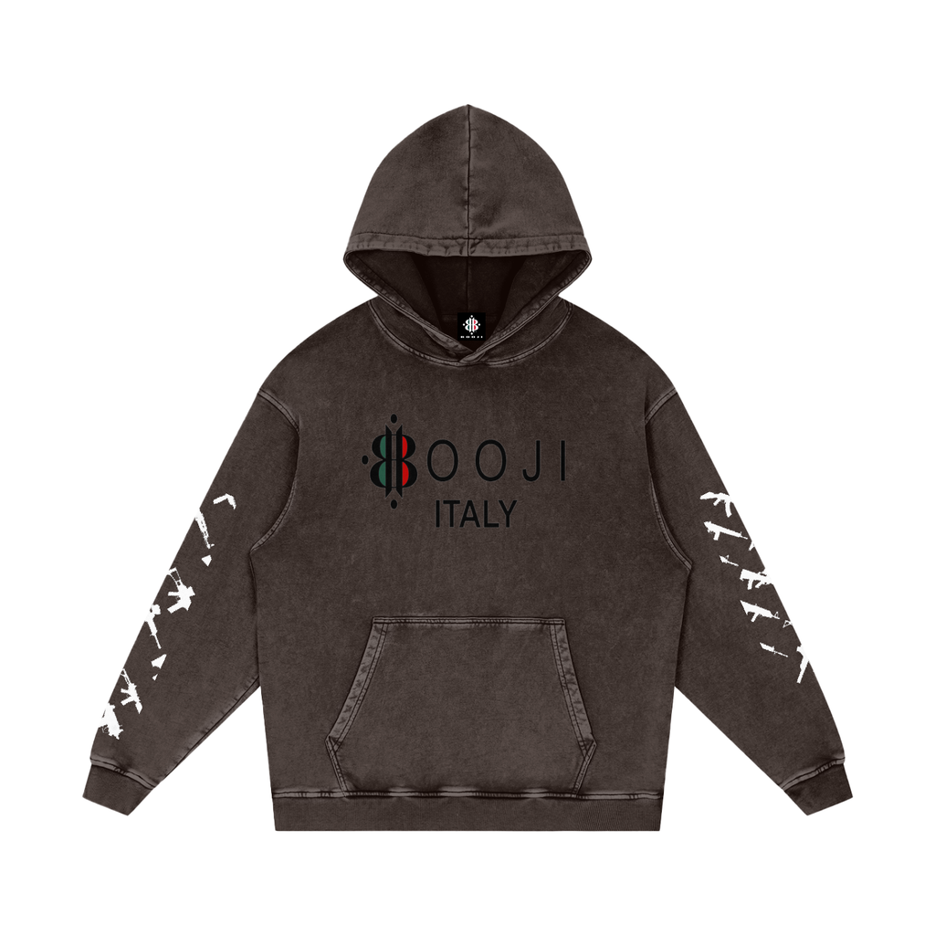 BOOJI ITALY CLICK BANG COLLECTION SNOW WASHED HOODIE