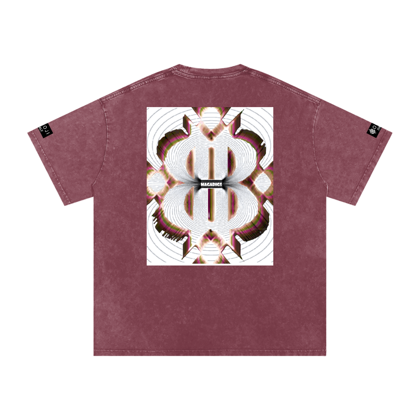 BOOJI ITALY MAGADIGS COLLECTION LOGO SNOW WASHED T-SHIRT