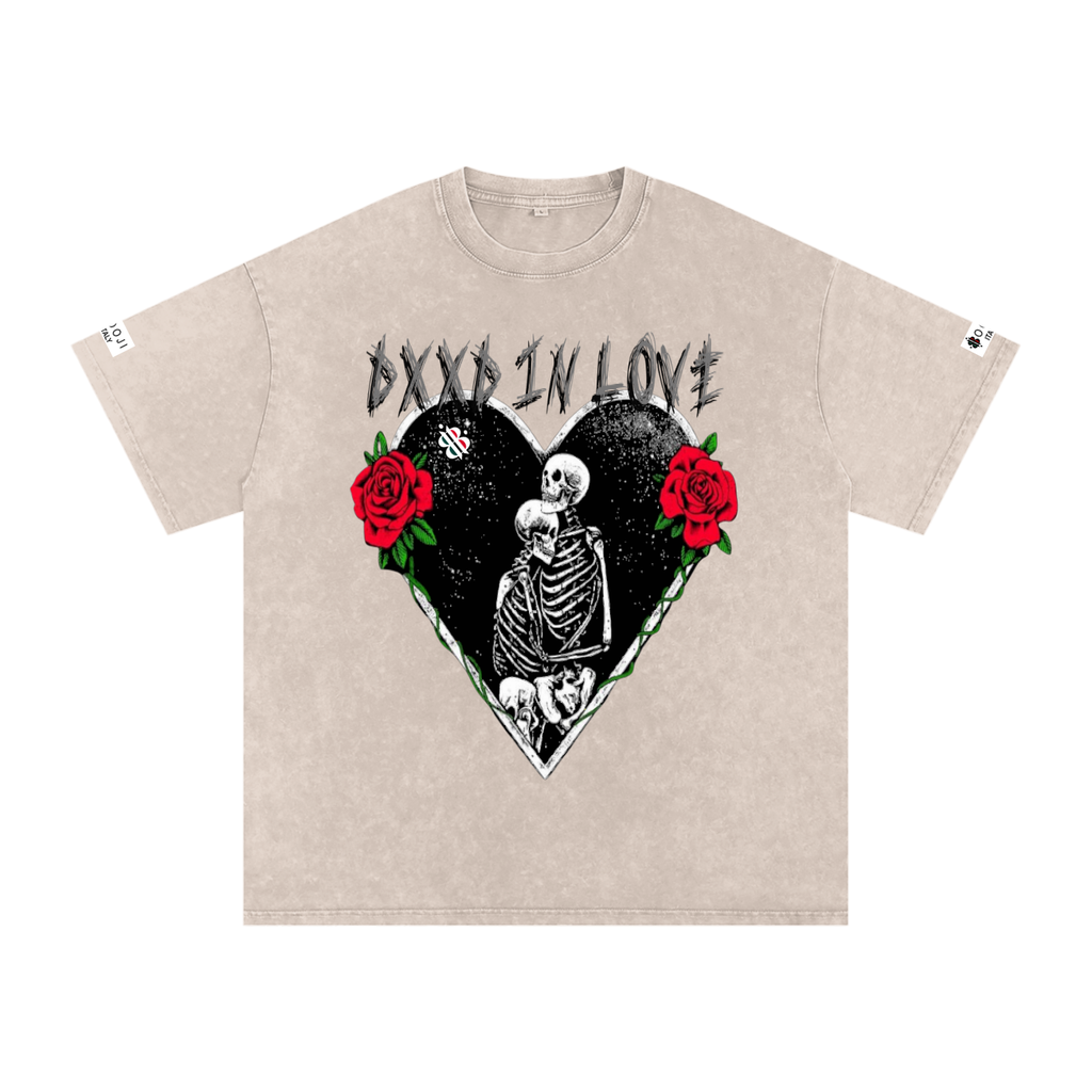 BOOJI ITALY "DXXD IN LOVE" SNOW WASHED T-SHIRT