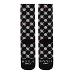 BOOJI ITALY 4 EVER $ LOGO PATTERN MEN'S BLACK SOCKS