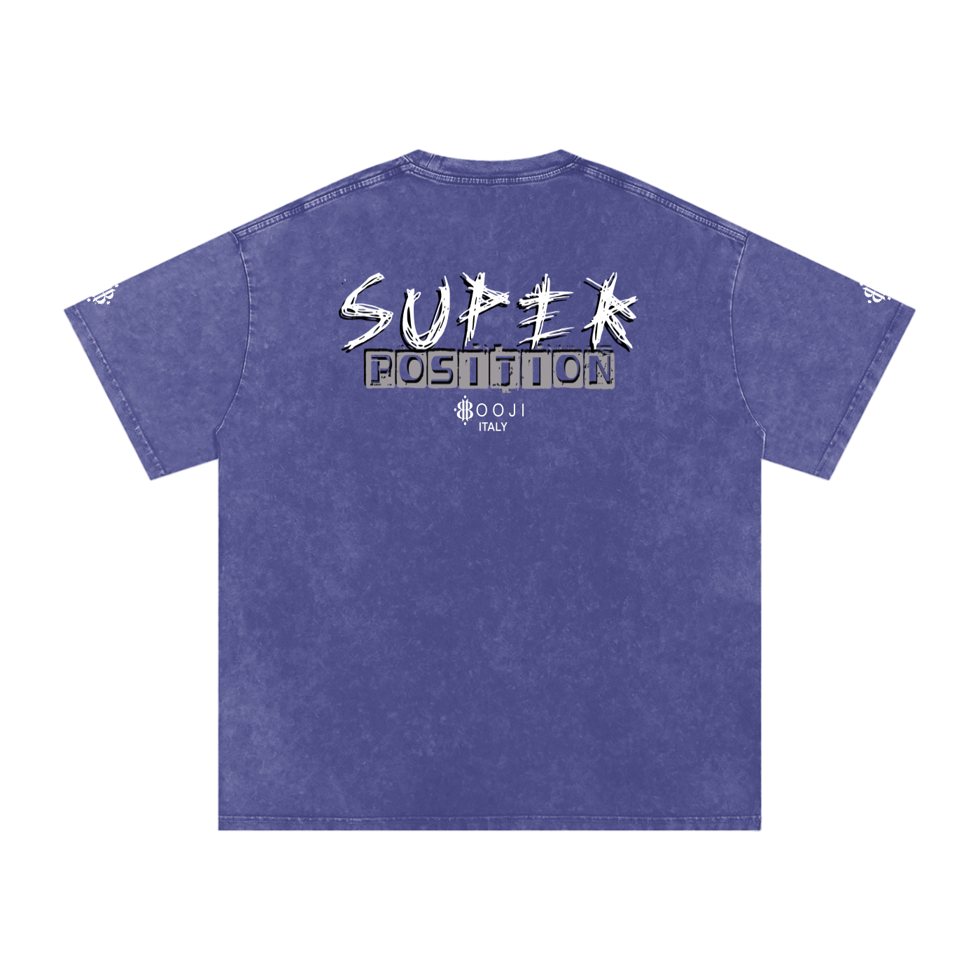 BOOJI ITALY SUPER POSITION COLLECTION RAZORS EDGE SNOW WASHED T-SHIRT