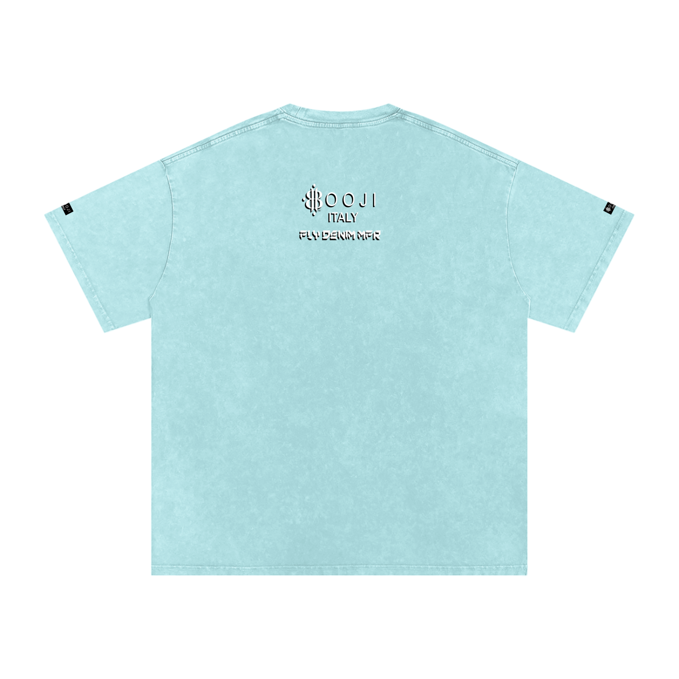 BOOJI ITALY "FLY DENIM MFR." SNOW WASHED T-SHIRT