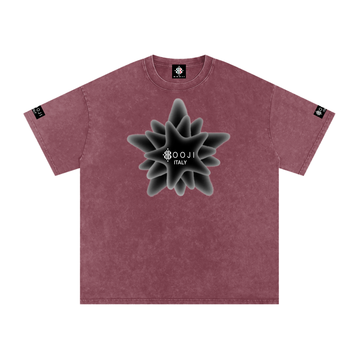 BOOJI ITALY MAGADIGS COLLECTION LOGO SNOW WASHED T-SHIRT
