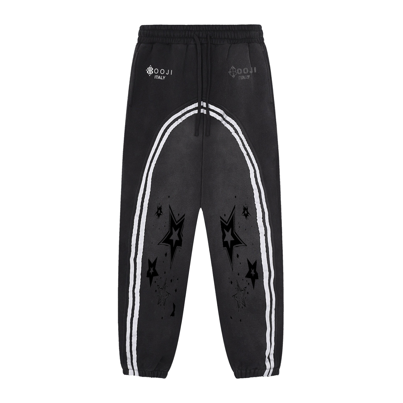 BOOJI ITALY WINGED 4EVER $ LOGO MEN'S FLEECE SWEATPANTS