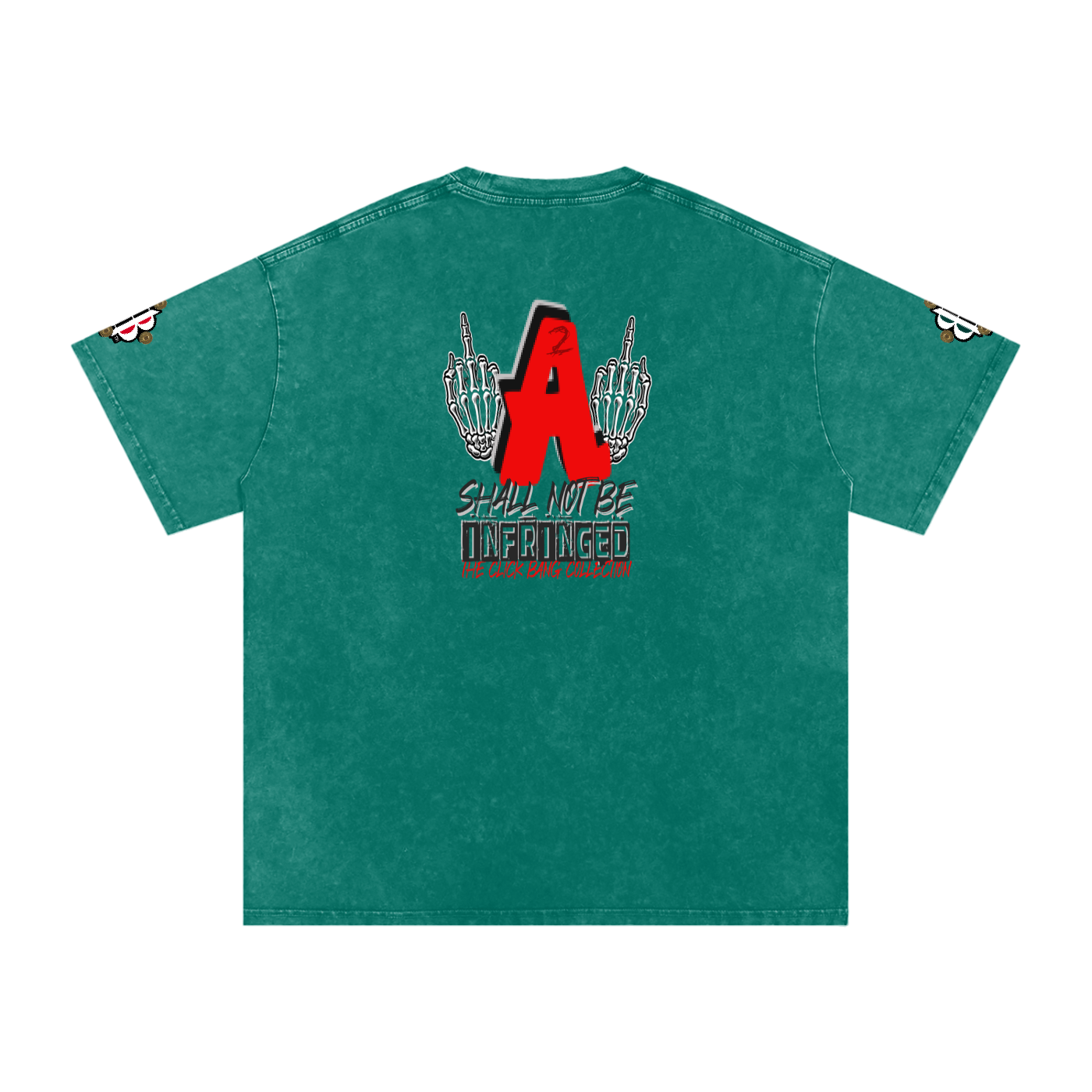 BOOJI ITALY CLICK BANG COLLECTION MENS SNOW WASHED T-SHIRT