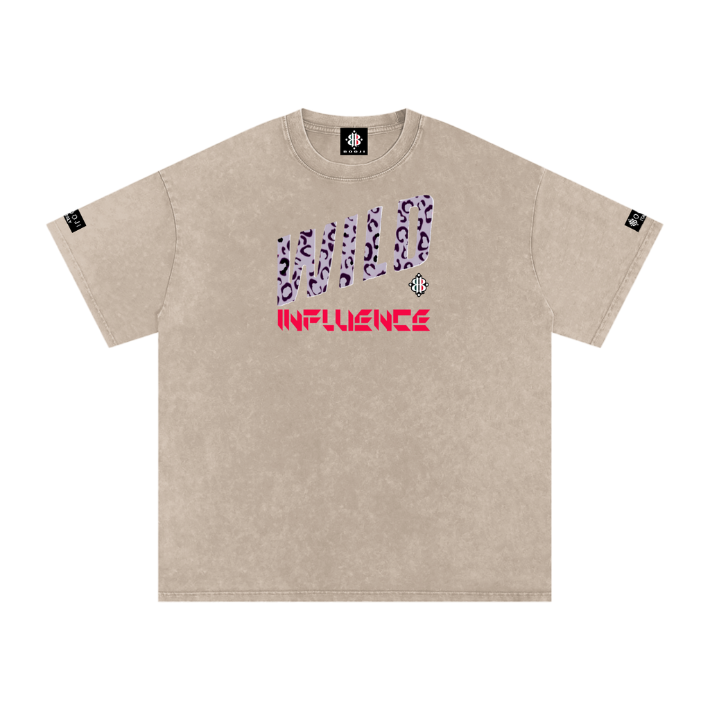 BOOJI ITALY WILD INFLUENCE Z-BACK SNOW WASHED T-SHIRT