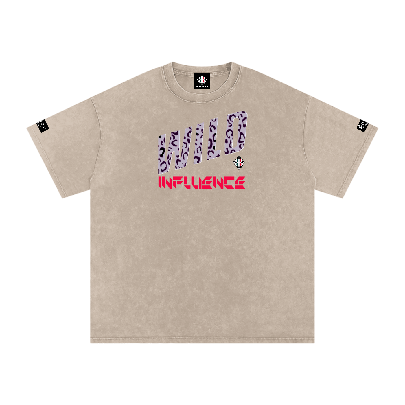 BOOJI ITALY WILD INFLUENCE Z-BACK SNOW WASHED T-SHIRT