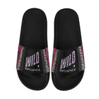 BOOJI ITALY WILD INFLUENCE COLLECTION WOMEN'S BLACK SOLE SLIDES