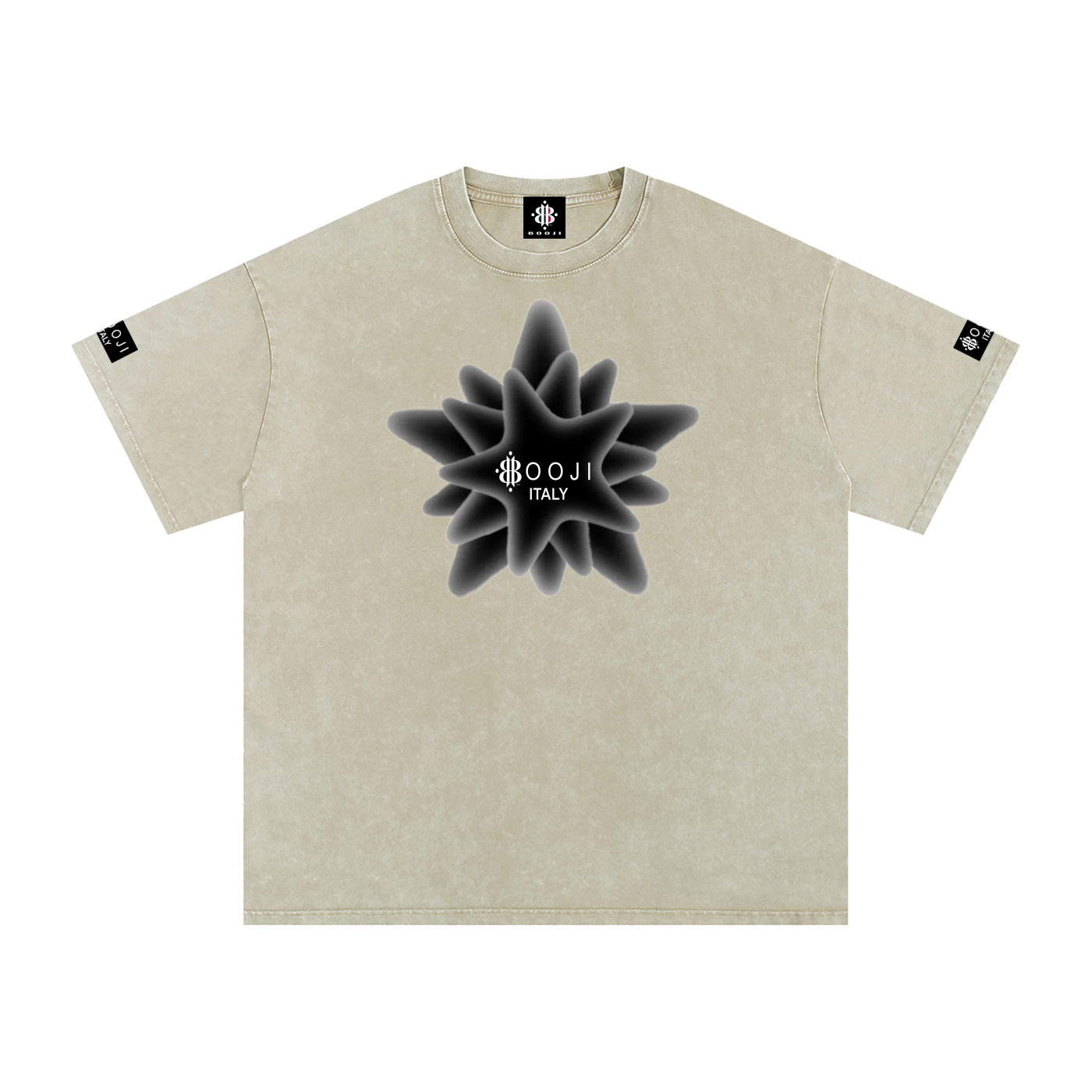 BOOJI ITALY MAGADIGS COLLECTION LOGO SNOW WASHED T-SHIRT