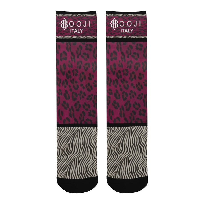 BOOJI ITALY WILD INFLUENCE COLLECTION MEN'S BLACK SOCKS