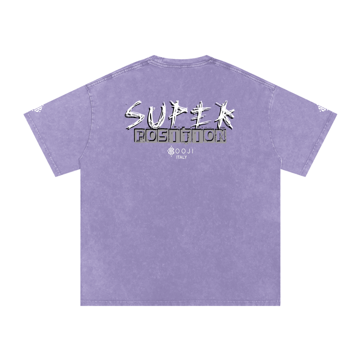 BOOJI ITALY SUPER POSITION COLLECTION RAZORS EDGE SNOW WASHED T-SHIRT