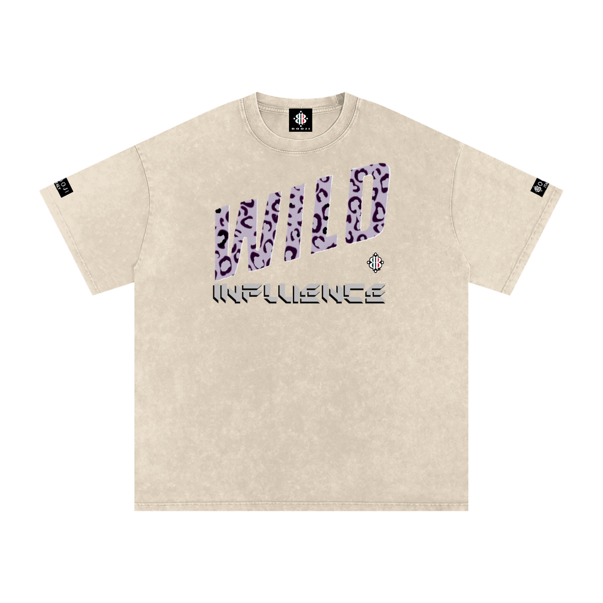 BOOJI ITALY WILD INFLUENCE COLLECTION SNOW WASHED T-SHIRT