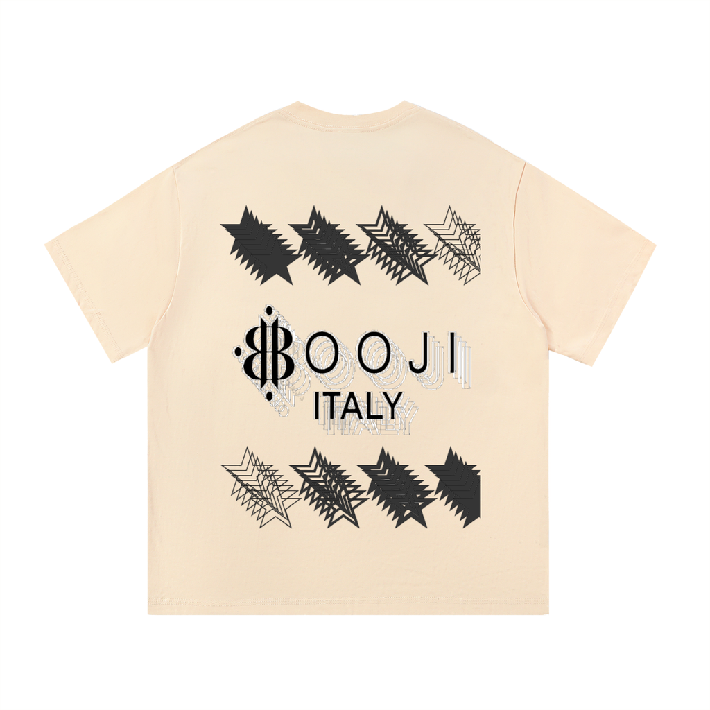 BOOJI ITALY STARS LOGO MULTIPLIED COTTON T-SHIRT