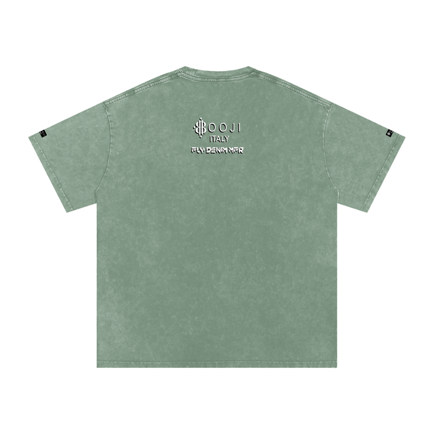 BOOJI ITALY "FLY DENIM MFR." SNOW WASHED T-SHIRT