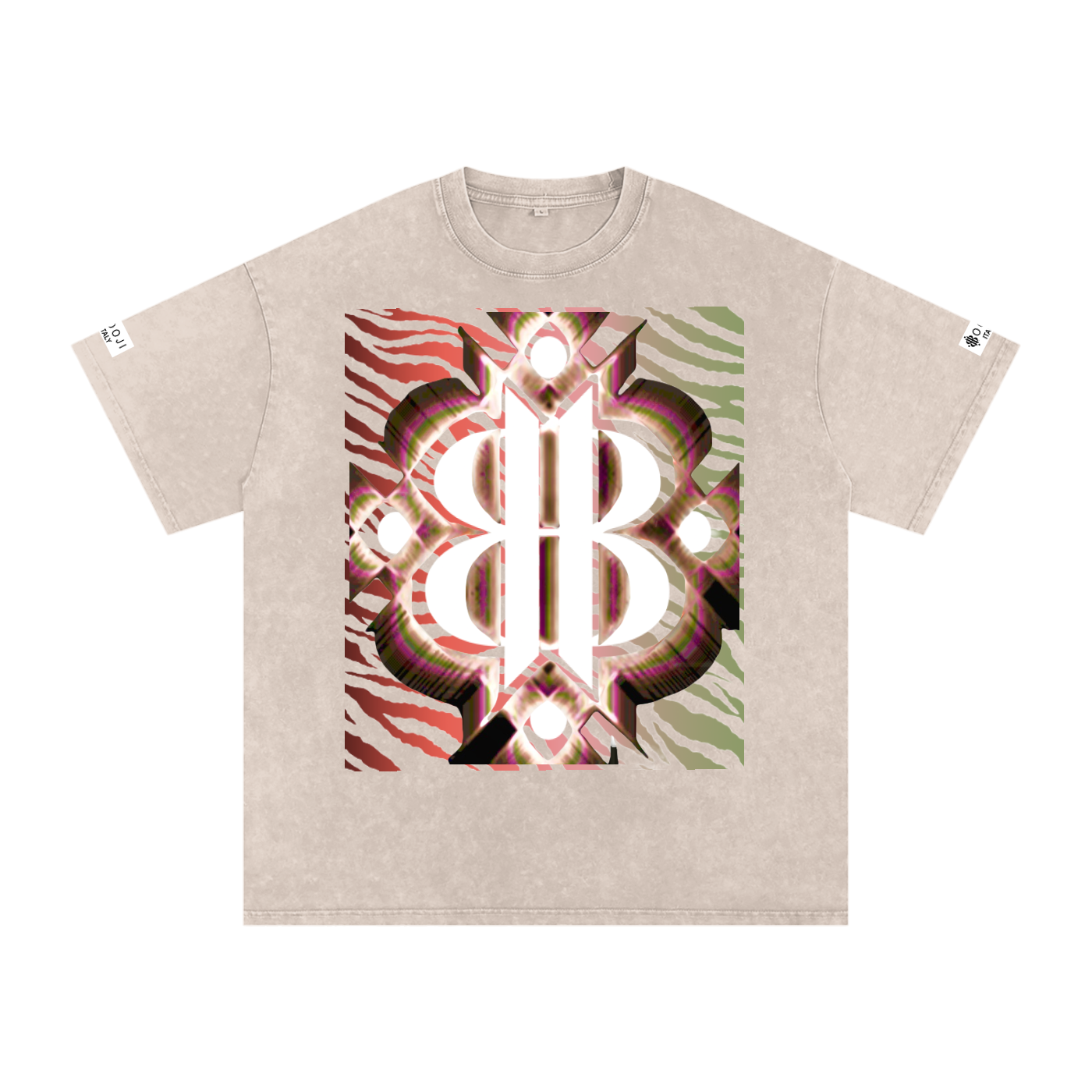BOOJI ITALY "WILD INFLUENCE" LINE SNOW WASHED T-SHIRT