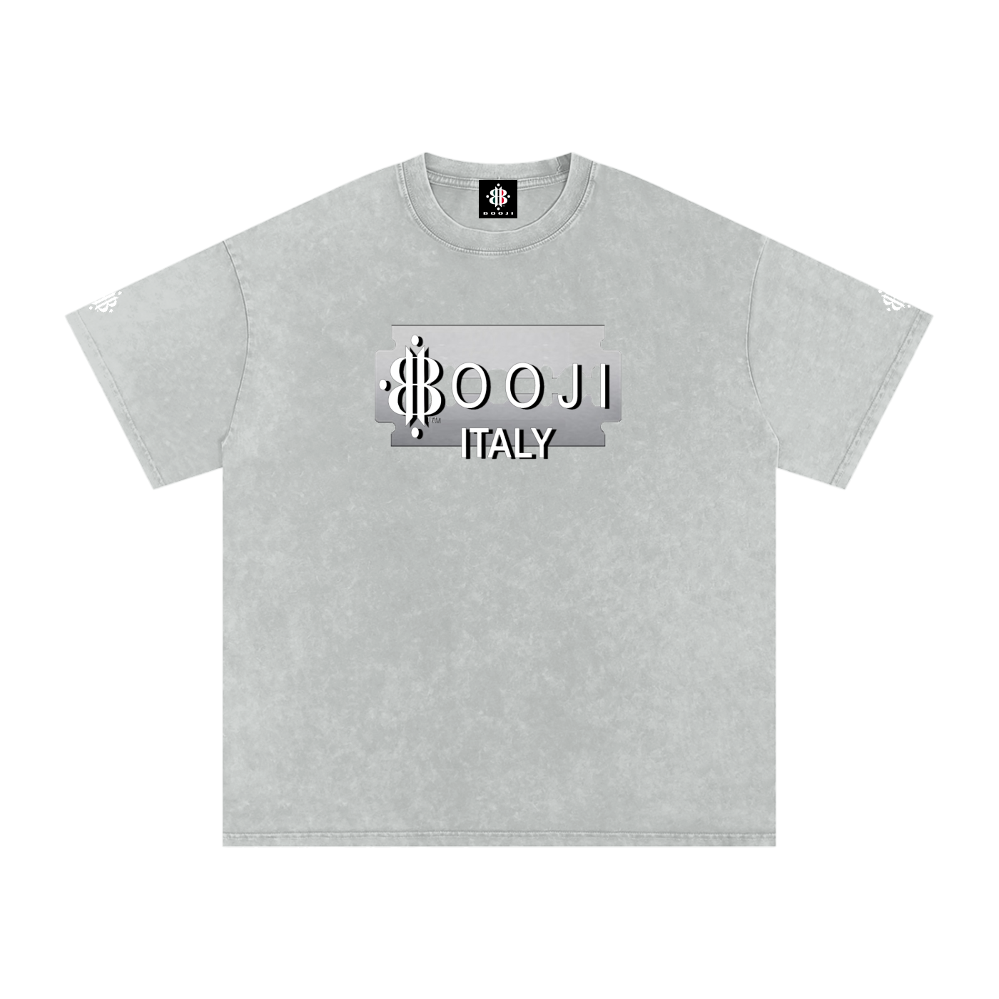 BOOJI ITALY SUPER POSITION COLLECTION RAZORS EDGE SNOW WASHED T-SHIRT