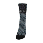 BOOJI ITALY LOCK IN COLLECTION IN SHINOBI BLUE MEN'S BLACK TUBE SOCKS