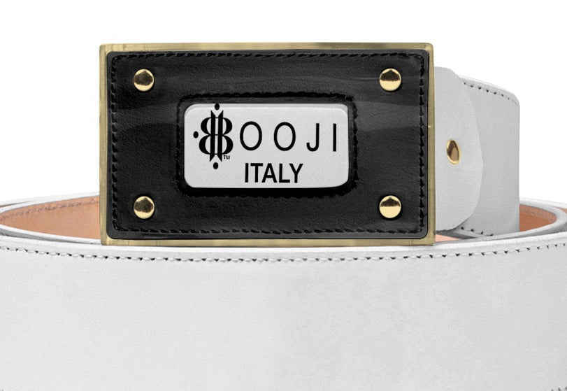 BOOJI ITALY ETA PRIMO COLLECTION DESIGNER LEATHER BELT