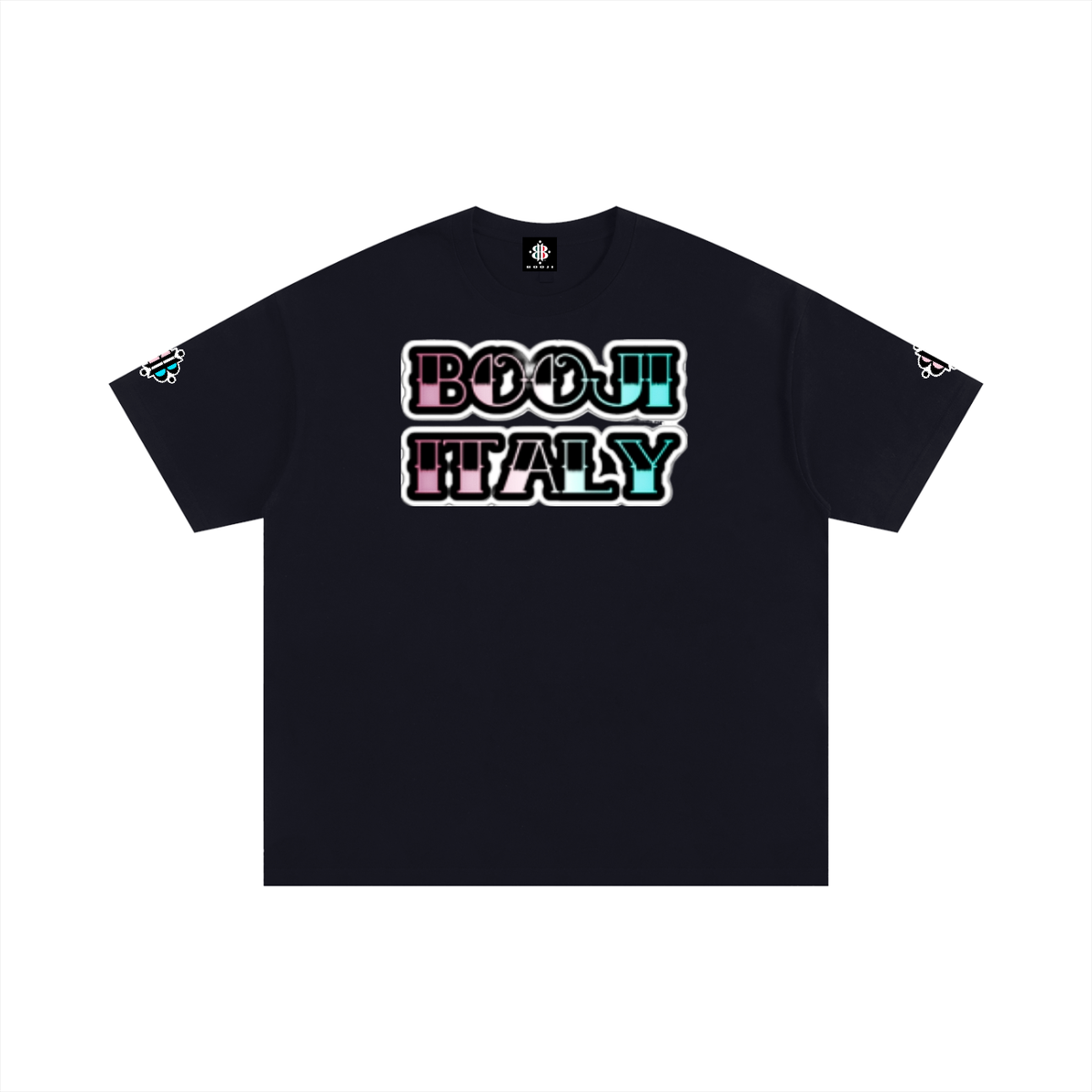 BOOJI ITALY GRAFITTI STYLE LOGO COTTON T-SHIRT