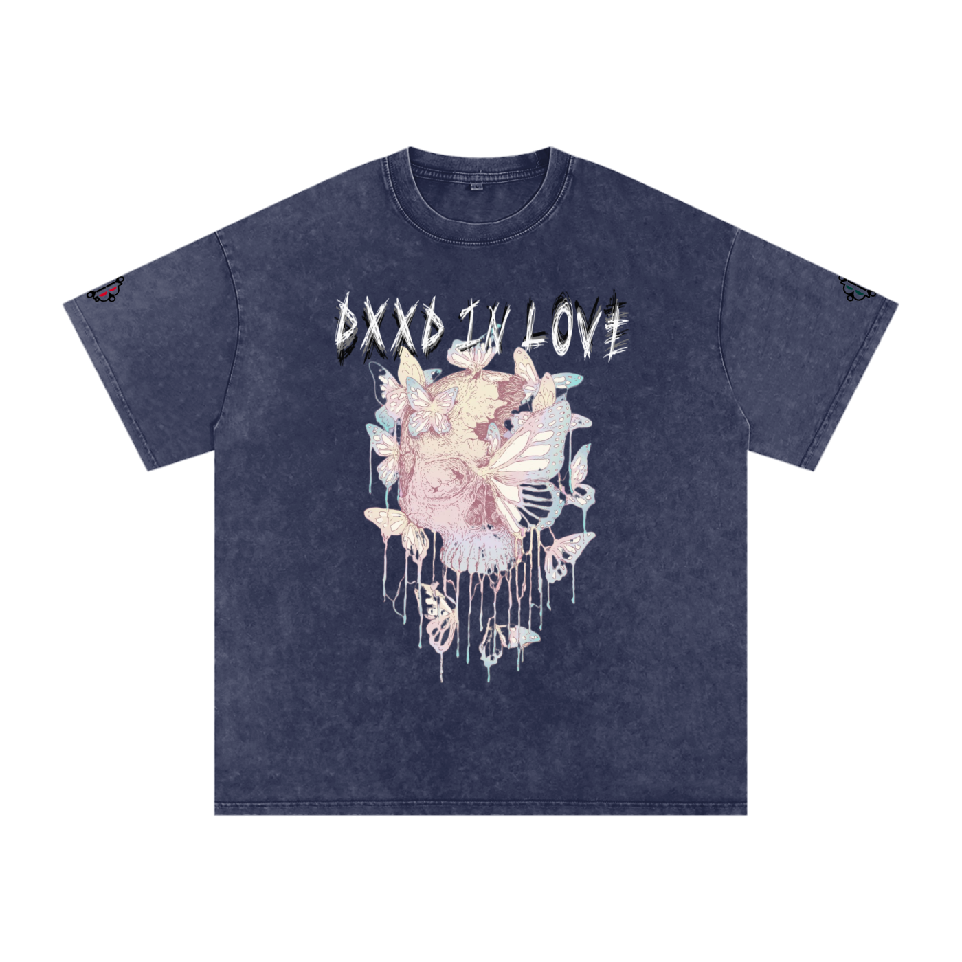 BOOJI ITALY "DXXD IN LOVE" LINE SNOW WASHED T-SHIRT