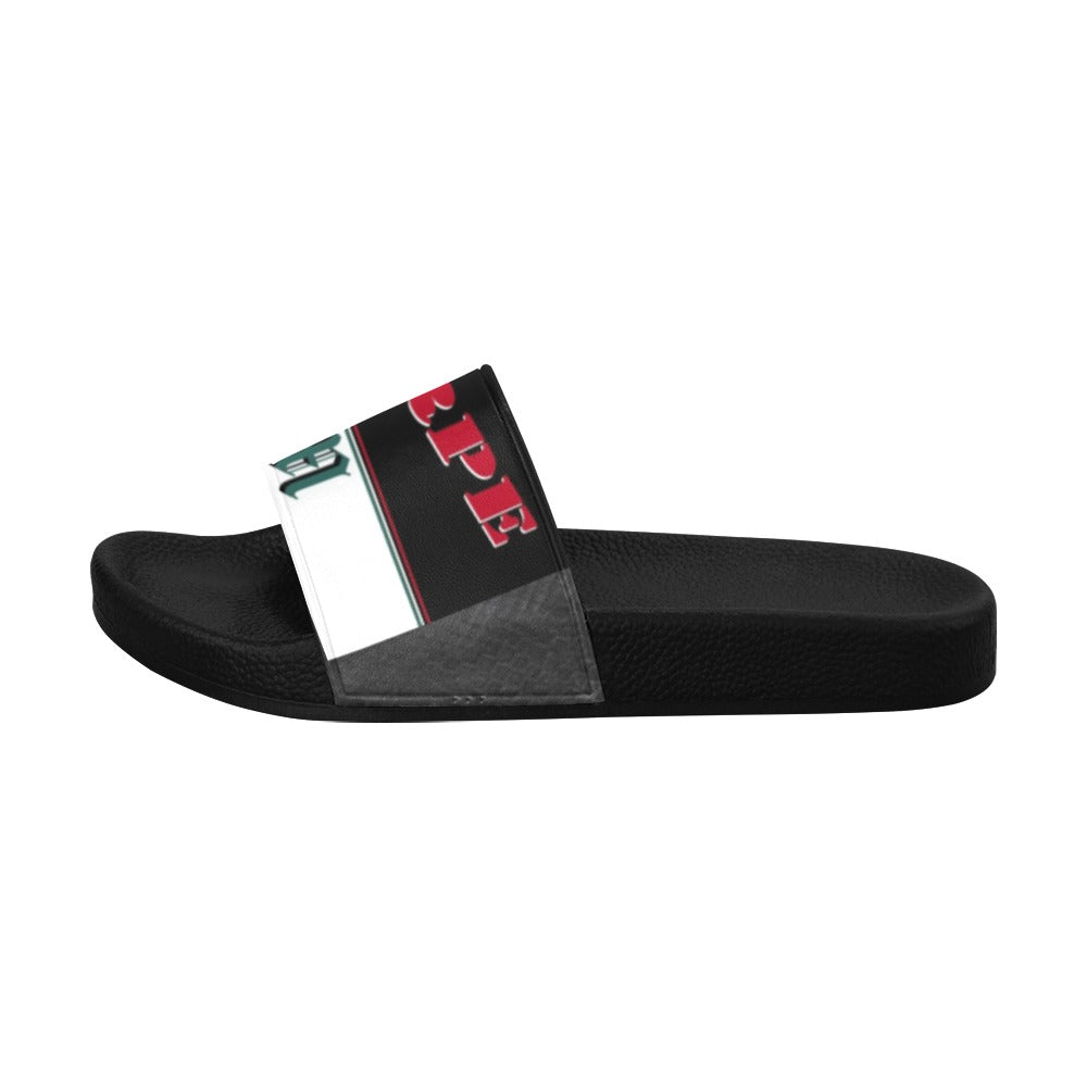 BOOJI ITALY SCARPE DM LOGO PYTHON MEN'S BLACK SOLE SLIDES