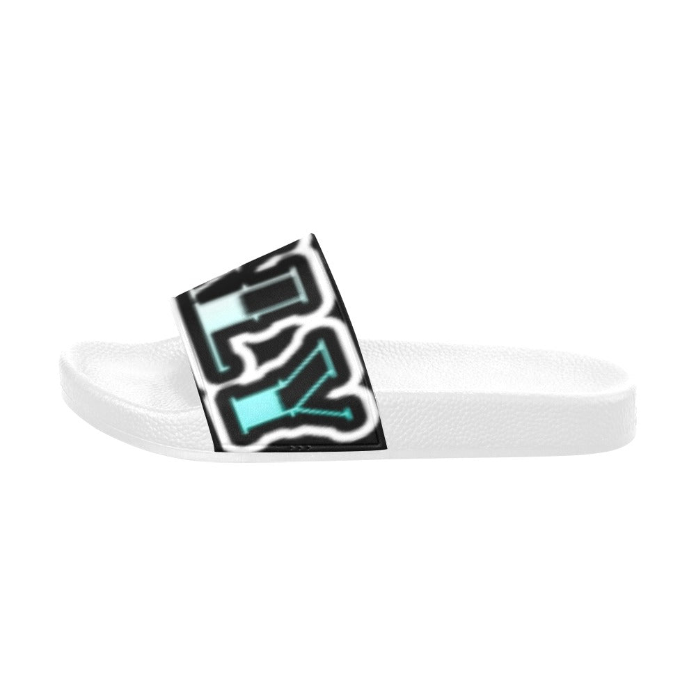 BOOJI INVERT TATTOO LOGO SLIDES Women's Slide Sandals(Model 057)