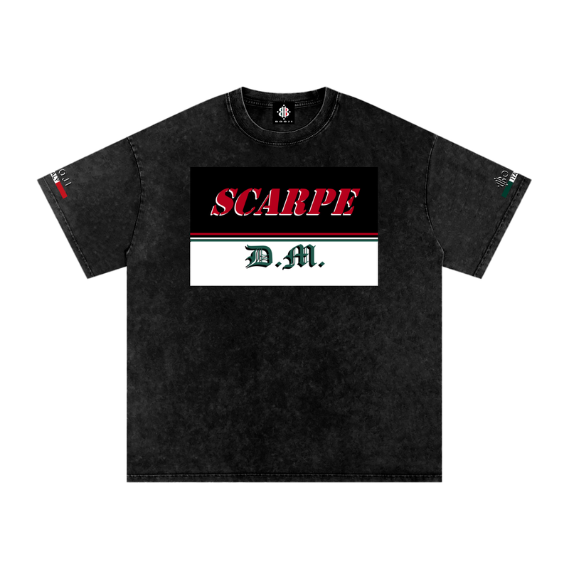 BOOJI ITALY SCARPE DM COLLECTION SNOW WASHED COTTON T-SHIRT