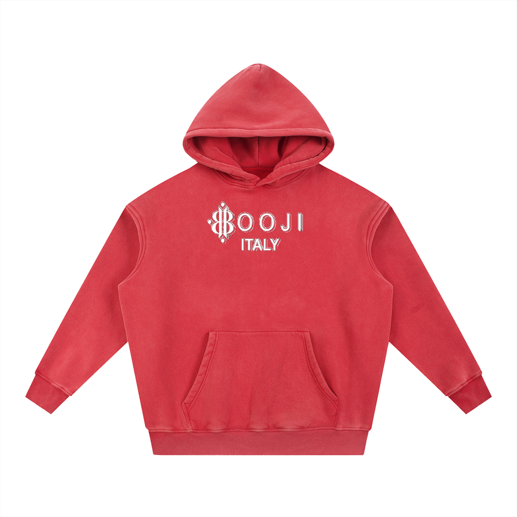 BOOJI ITALY FLY DENIM MFR. SNOW WASHED HOODIE