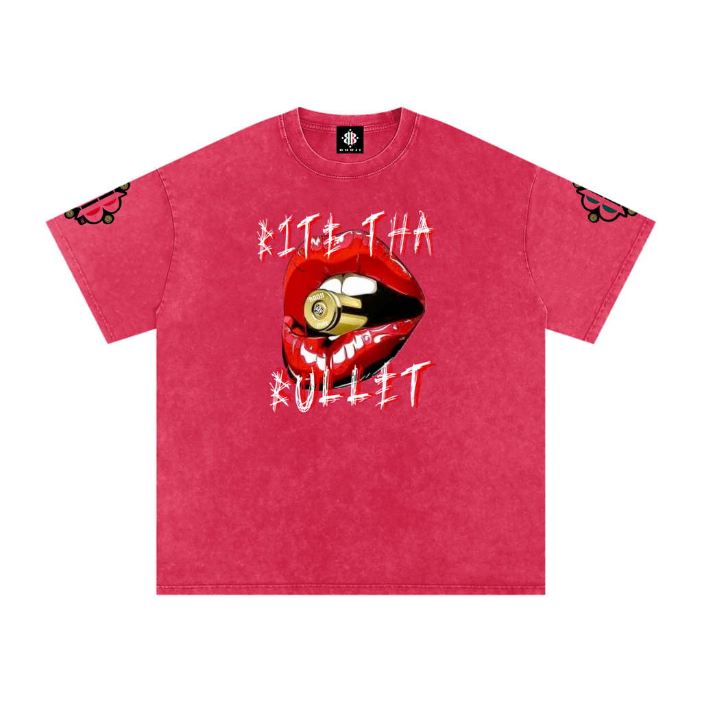 BOOJI ITALY BITE THA BULLET SNOW WASHED T-SHIRT