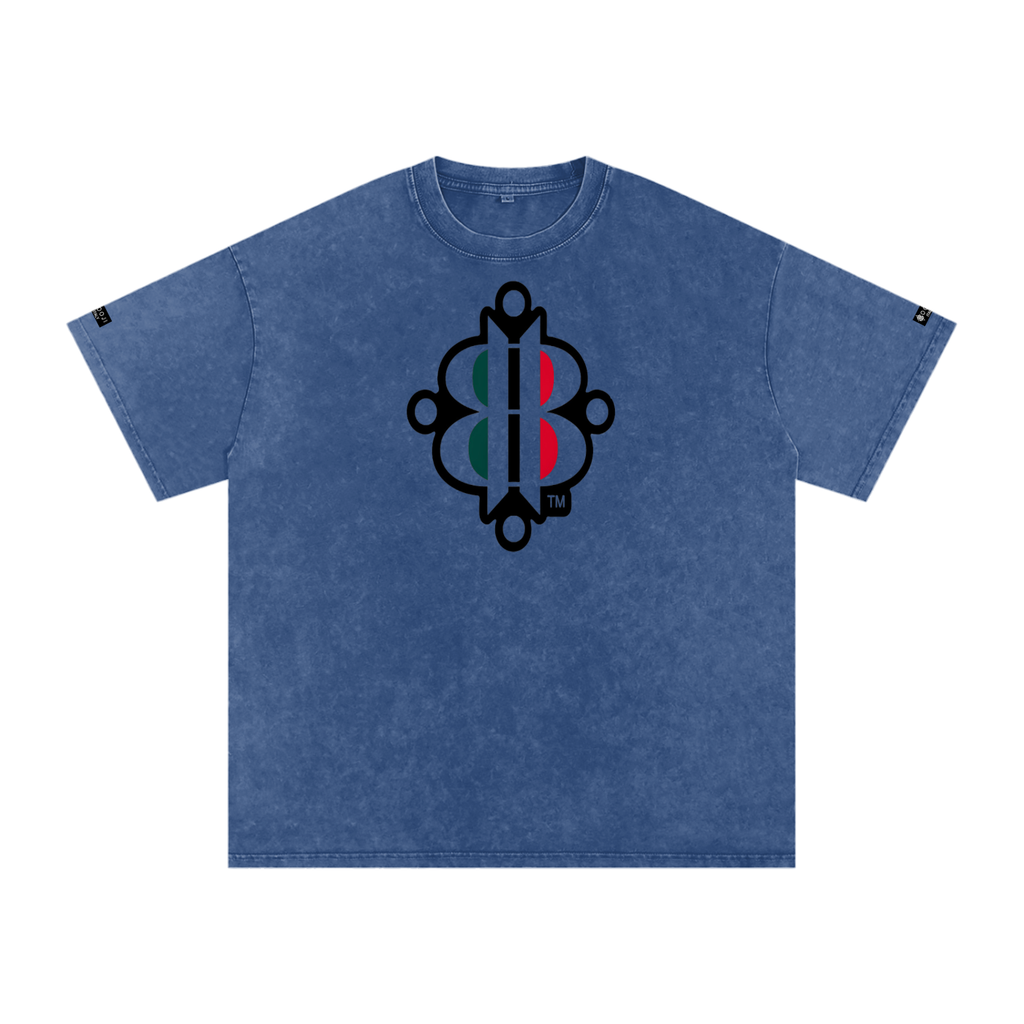 BOOJI ITALY "FLY DENIM MFR." SNOW WASHED T-SHIRT