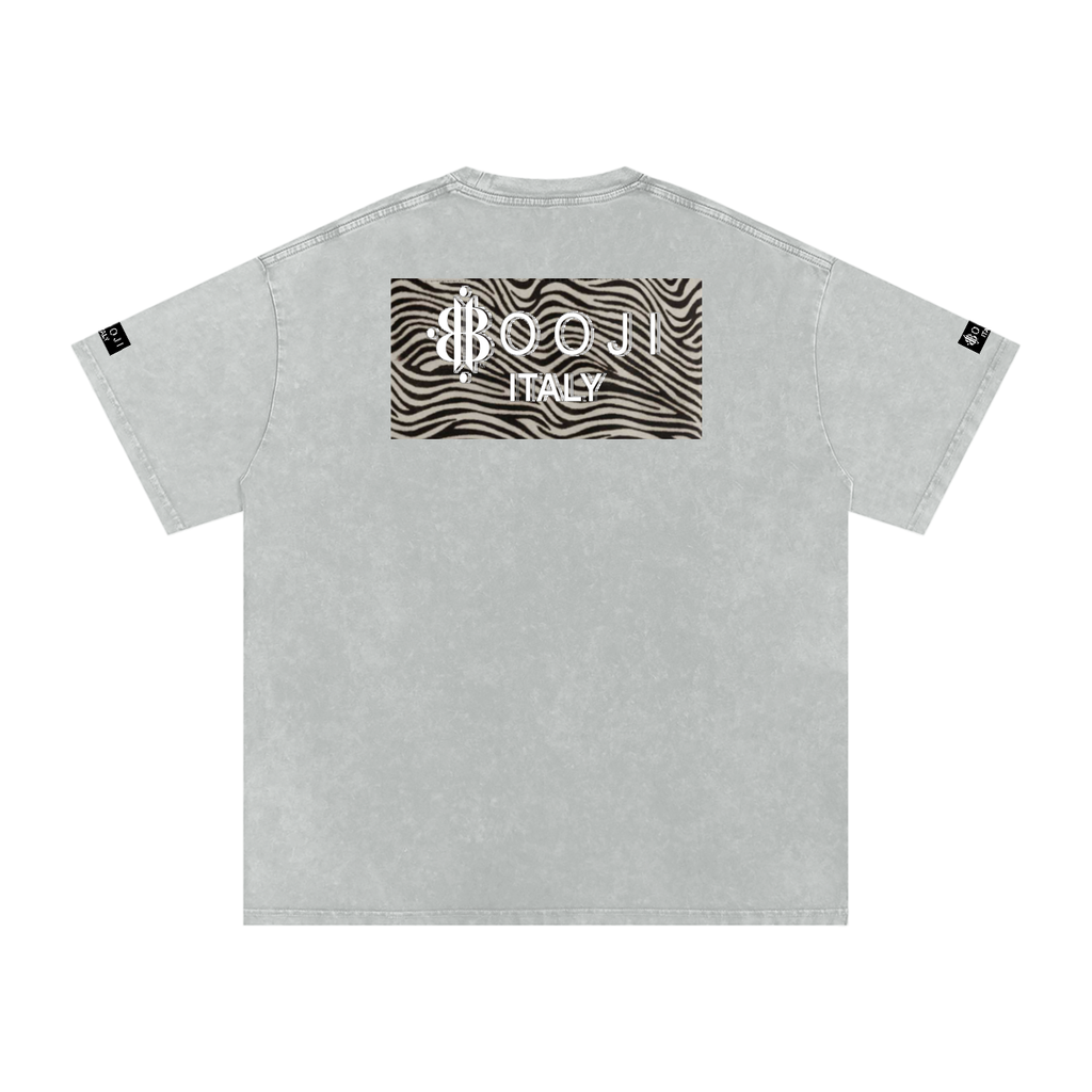 BOOJI ITALY WILD INFLUENCE Z-BACK SNOW WASHED T-SHIRT