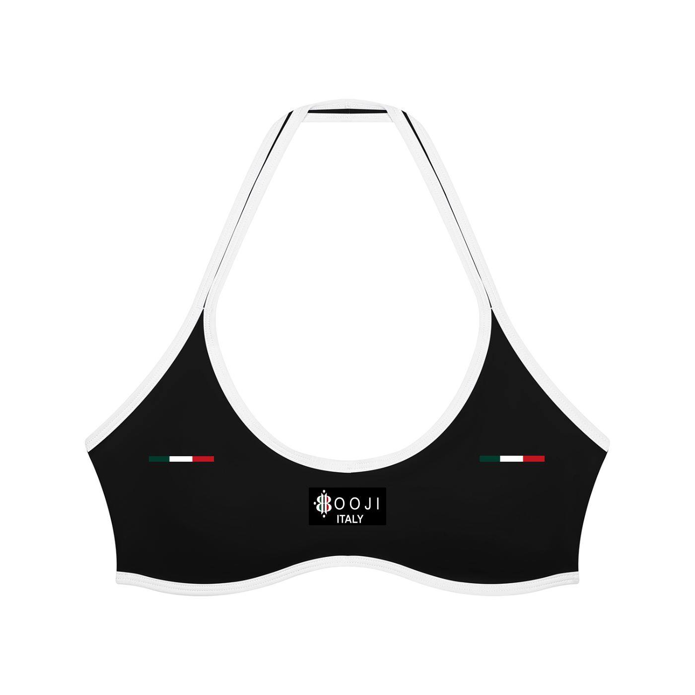 BOOJI ITALY 4 EVER $ LOGO WOMEN'S HALTER YOGA SPORTS BRA
